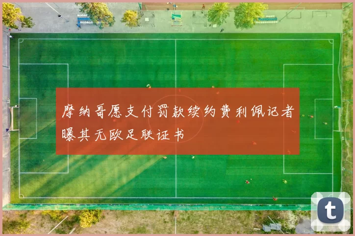 摩纳哥愿支付罚款续约费利佩记者曝其无欧足联证书